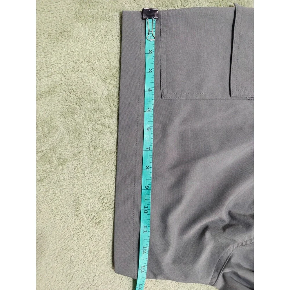 World Wide Sportsman Men 40 Fishing Shorts Gray Cargo Performance Polyester Bang